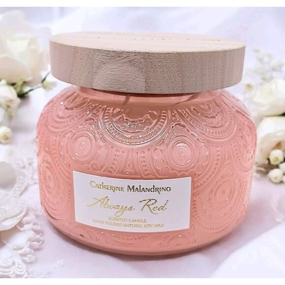 Catherine Malandrino ALWAYS RED Candle SOY Hand Poured Exotic Decor Retail $67 - Picture 5 of 12